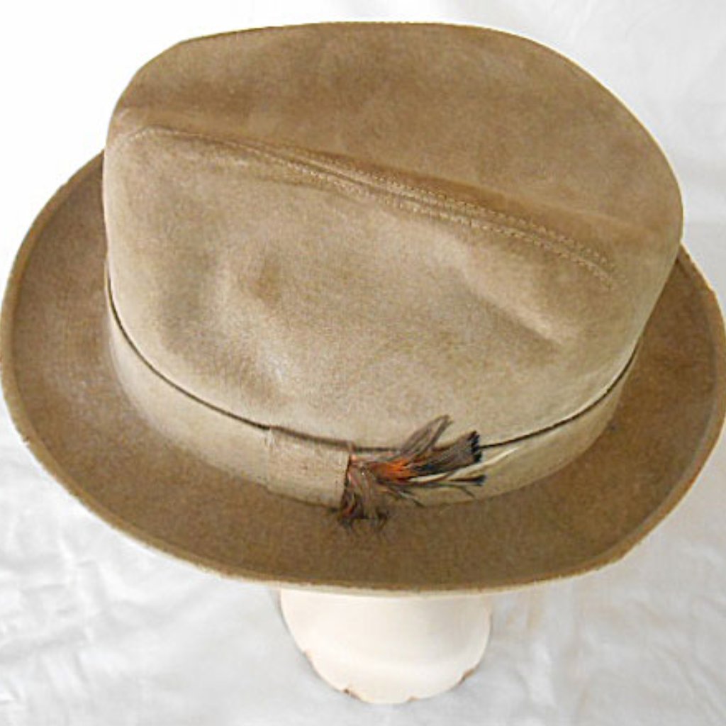 Vintage Hush Puppies Brand Stetson Hat Size 7 14